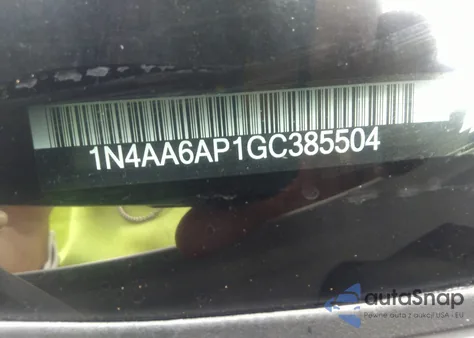 2016 Nissan Maxima 3.5 Platinum из США, поврежденный, VIN 1N4AA6AP1GC385504